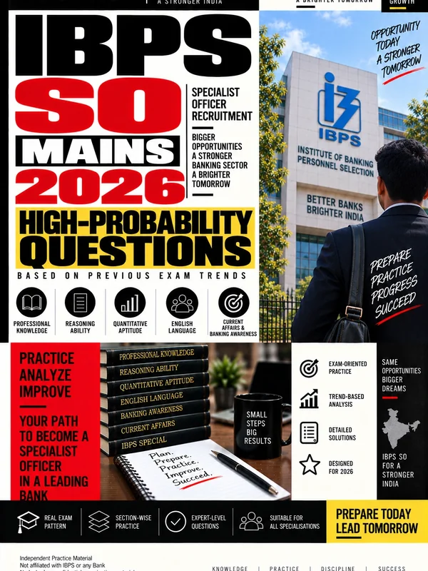 Exam Store IBPS SO Mains preparation eBook cover