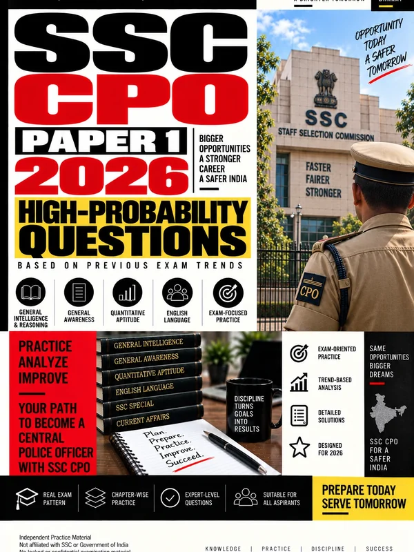 Exam Store SSC CPO Paper-1 preparation eBook cover