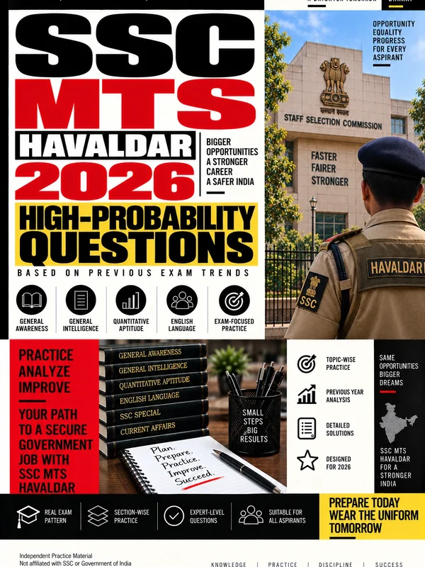 Exam Store SSC MTS / Havaldar preparation eBook cover